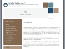 Tablet Screenshot of hindadubinmd.com